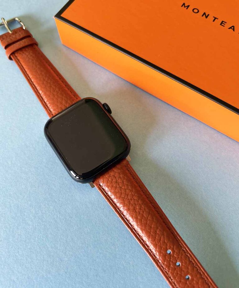 Apple Watch Strap in Grained Leather "Liberty" Collections - immagine 2