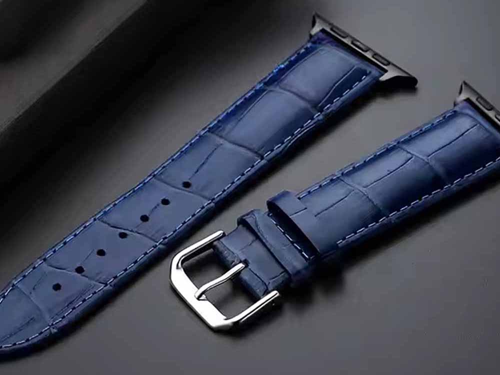 cinturino stile coccodrillo apple watch