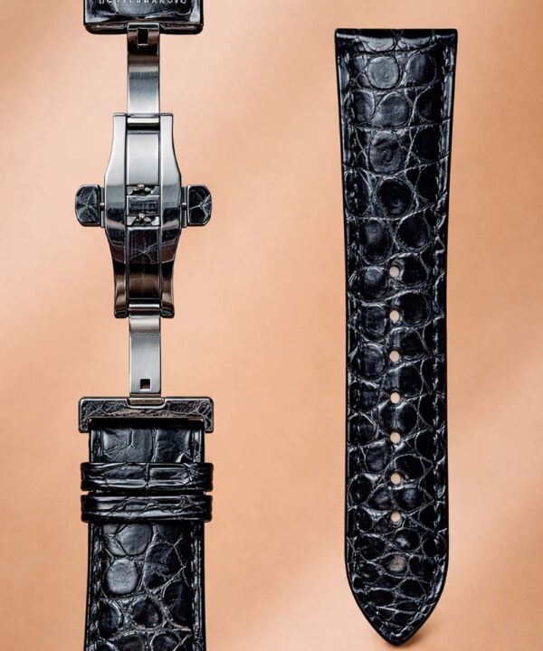 Cinturino per Orologio in Pelle di Coccodrillo "Croco" - Marrone - immagine 4