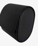 Astuccio Porta Orologi da Viaggio in Vera Pelle Saffiano – Nero – 1 Posto - immagine 7