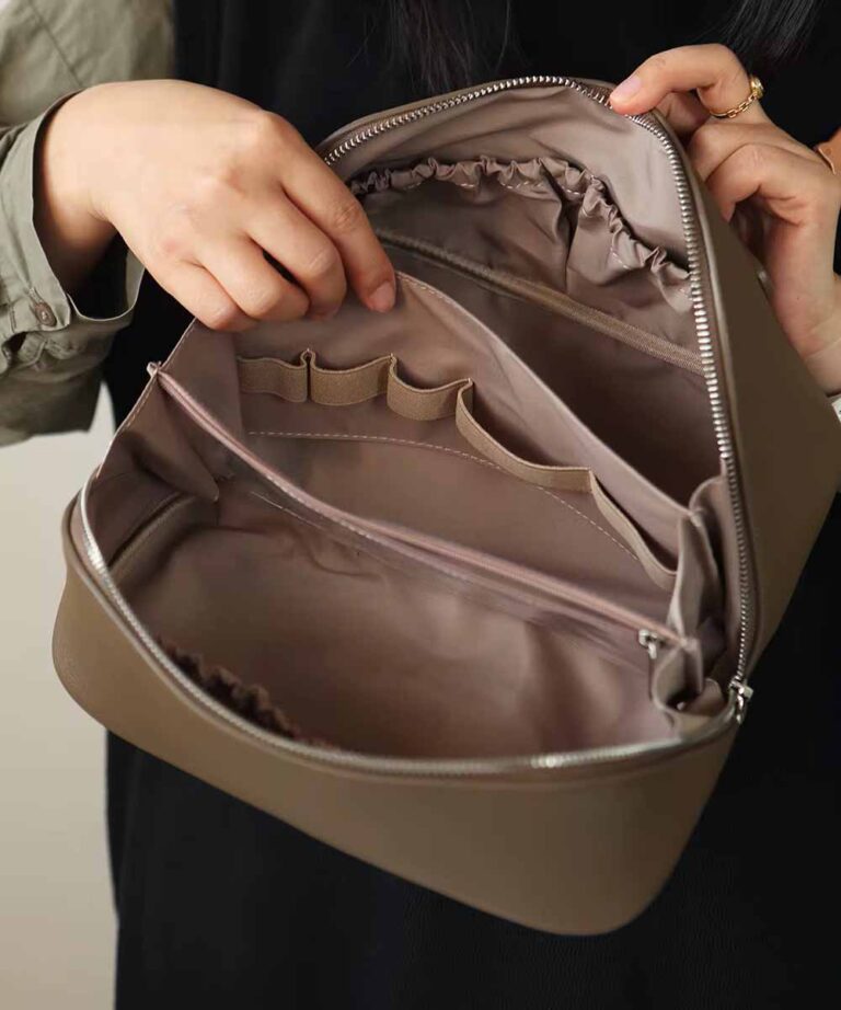 Beauty Case Viaggio in Pelle "Liberty" - immagine 2