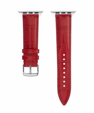 cinturino pelle rosso