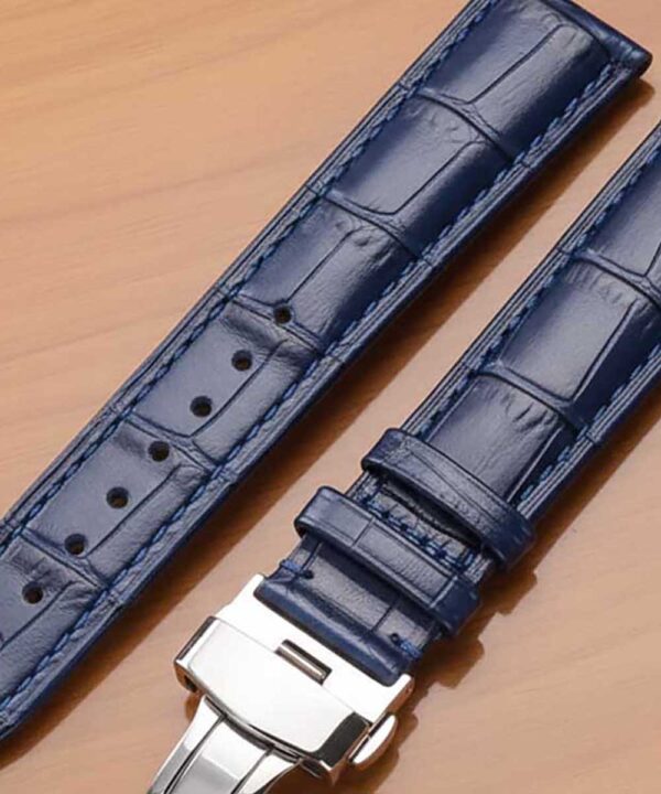 Leather Watch Strap "Royal" - Blue - Image 3