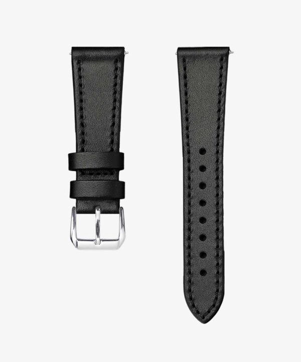 cinturino orologio in pelle classico nero