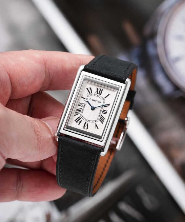 cinturino classico nero in pelle