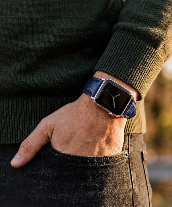 Apple Watch Leather Strap "Royal" - Blu - Image 2