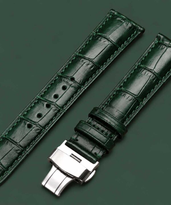 Leather Watch Strap "Royal" - Green - Image 3