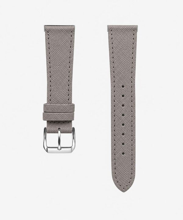 Cinturino per Orologio in Pelle "Saffiano" - Grigio