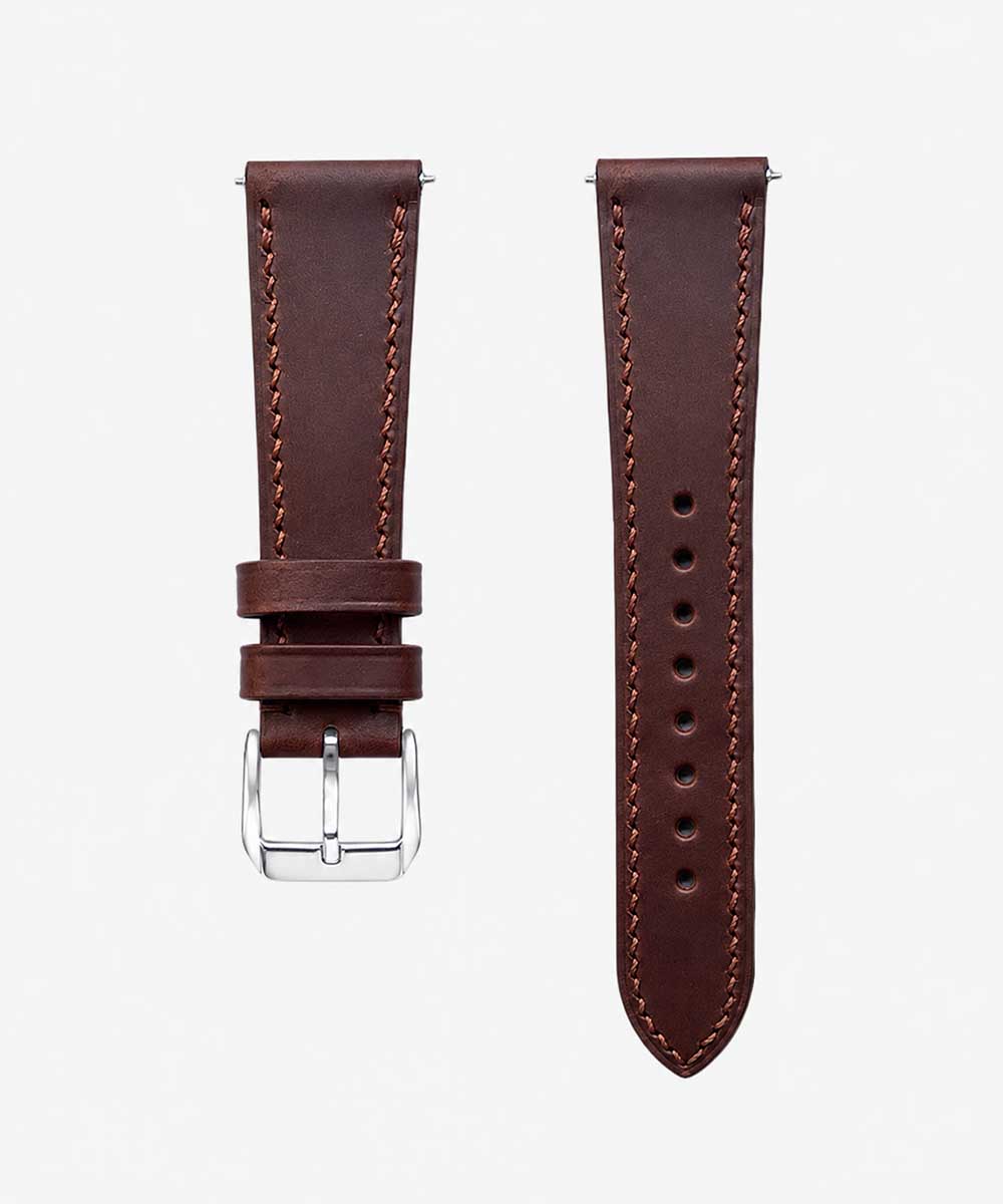 cinturino in pelle buttero marrone walpier per orologio