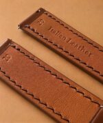 cuciture a mano cinturino classic marrone