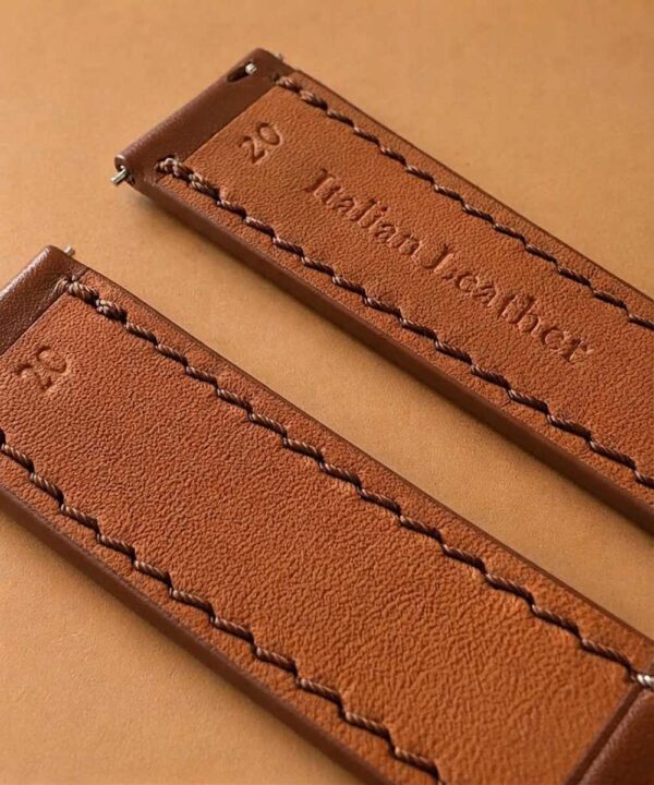 cuciture a mano cinturino classic marrone