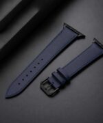 Cinturino Apple Watch in Pelle Personalizzato - Blu - immagine 4
