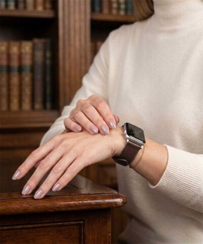 cinturino personalizzato apple watch marrone donna
