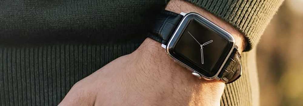 cinturino in pelle apple watch