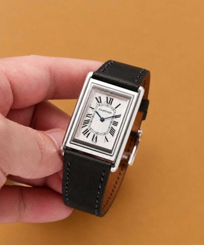 Orologio-Cartier-Tank-cinturino-nero