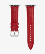 cinturino per apple watch rosso in vera pelle