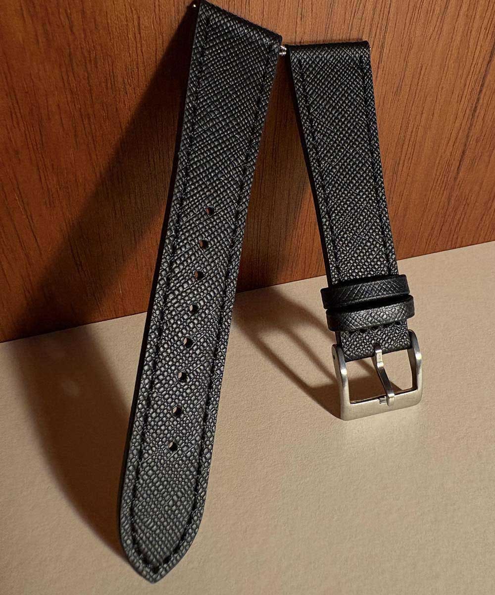 cinturino elegante pelle saffiano per orologi